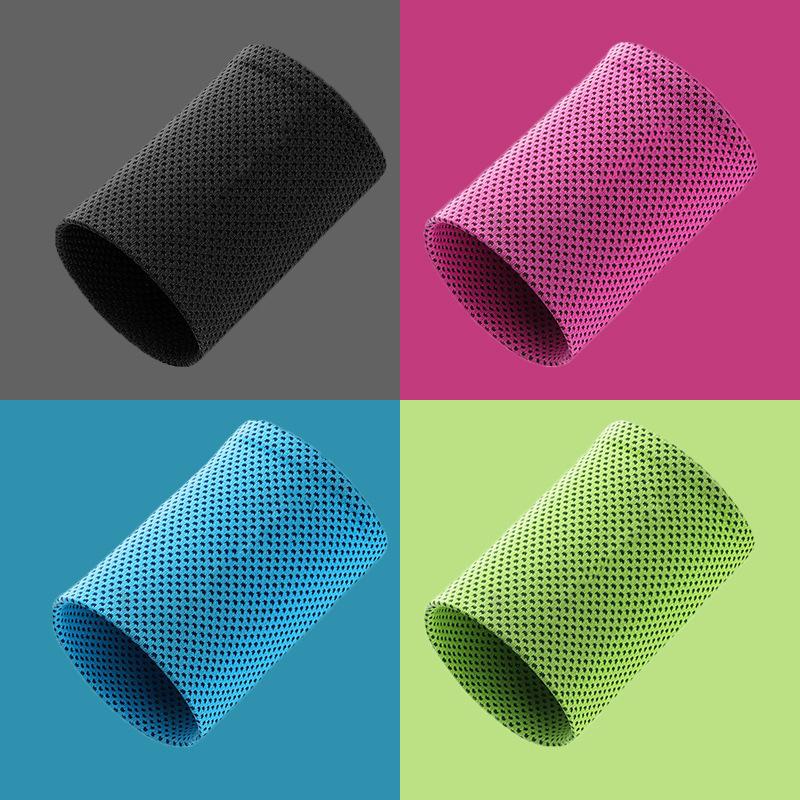Summer Ice Silk Sports Wristband Cold Feeling Wrist Men And Women Fitness Weightlifting Wristband Icy Sweat Absorbing