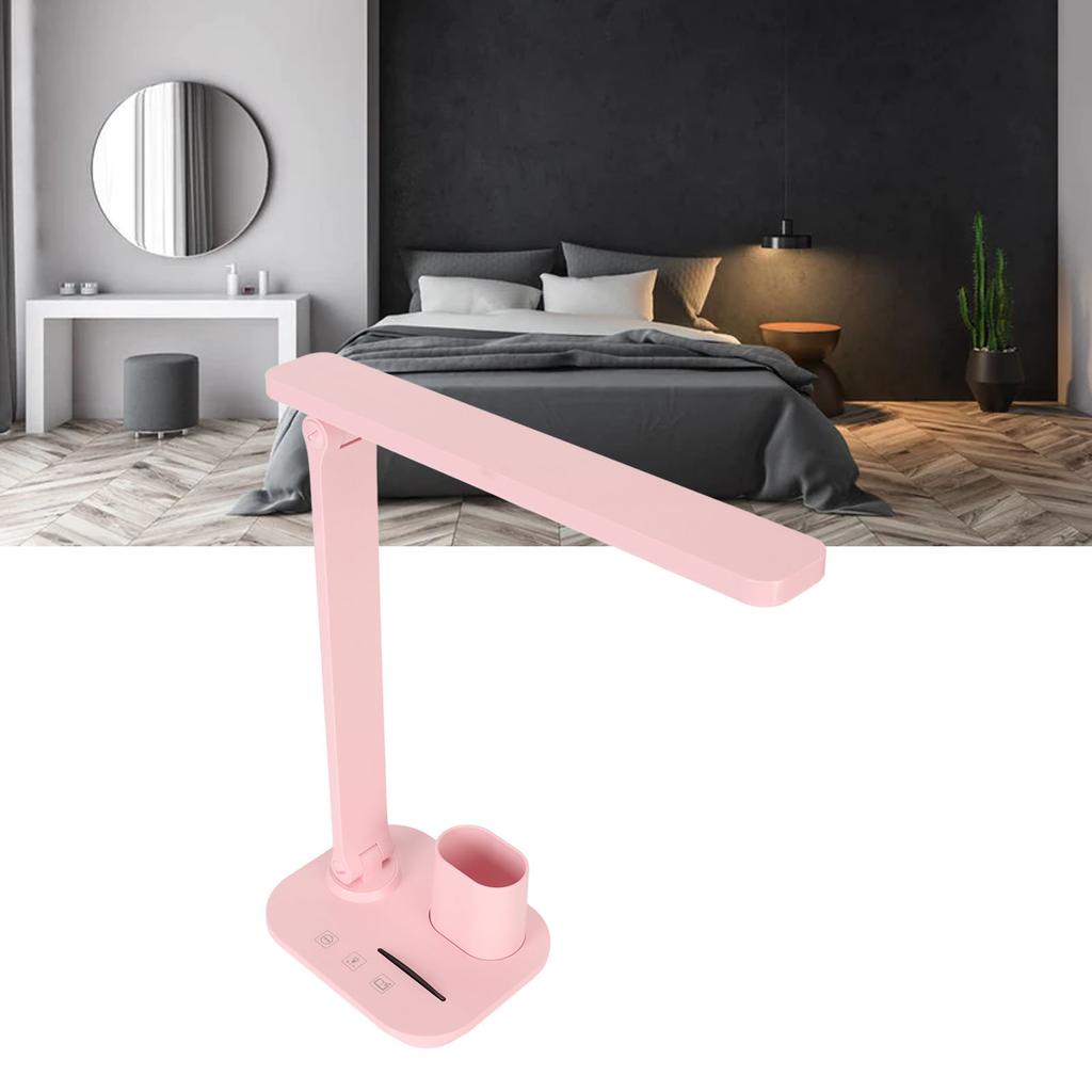LED Desk Lamp 3 Colors Stepless Dimming Touch Control Eye LED Reading Light with USB Output