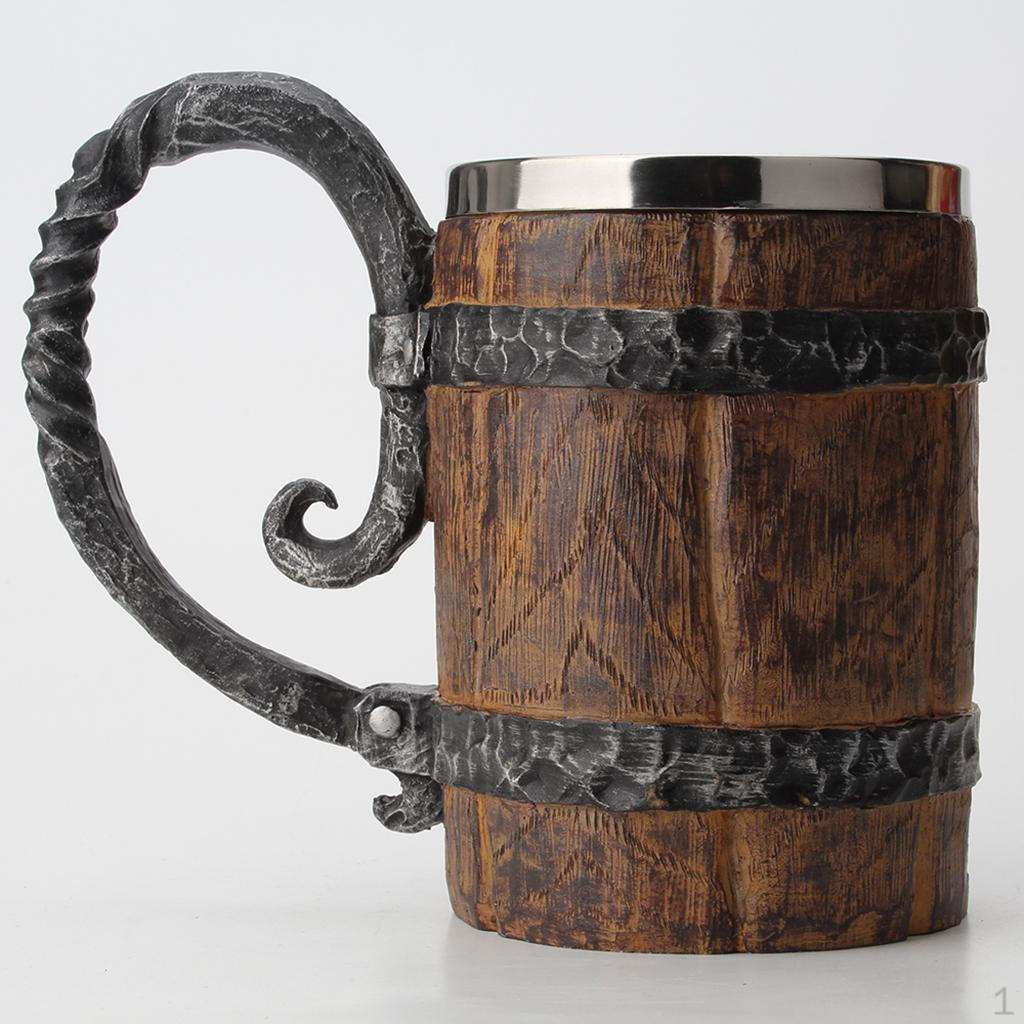

Wooden Mugs Stainless Steel Cup for Glasses /Milk/ Coffee/Tea Drinking Gift