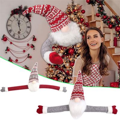 Cartoon Forest Faceless Gnome Hug-tree Doll Christmas Tree Topper Gnome Decoration Props