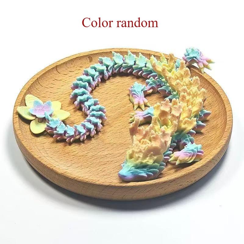 

27.5/40 см 3D-печатный дракон из цветущей вишни, подвижные суставы, шарнирные фигурки дракона, украшение для дома, настольное украшение, рождественские подарки