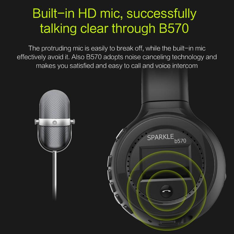 Grenzüberschreitende 570 Over-Ear Bluetooth-Kopfhörer mit MP3, Stereoklang und integriertem Mikrofon