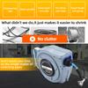 Retractable Garden Hose Reel 33ft Wall Mounted Hose Reel with 6-Function Sprayer Nozzle 180 Degrees   Bracket Automatic Rewind Storage Hose Reel