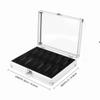 Aluminum Watch Display Box 12 Grid Slots 6 Grid Slots Watch Organizer Box Transparent Glass Top Rectangle Watch Case