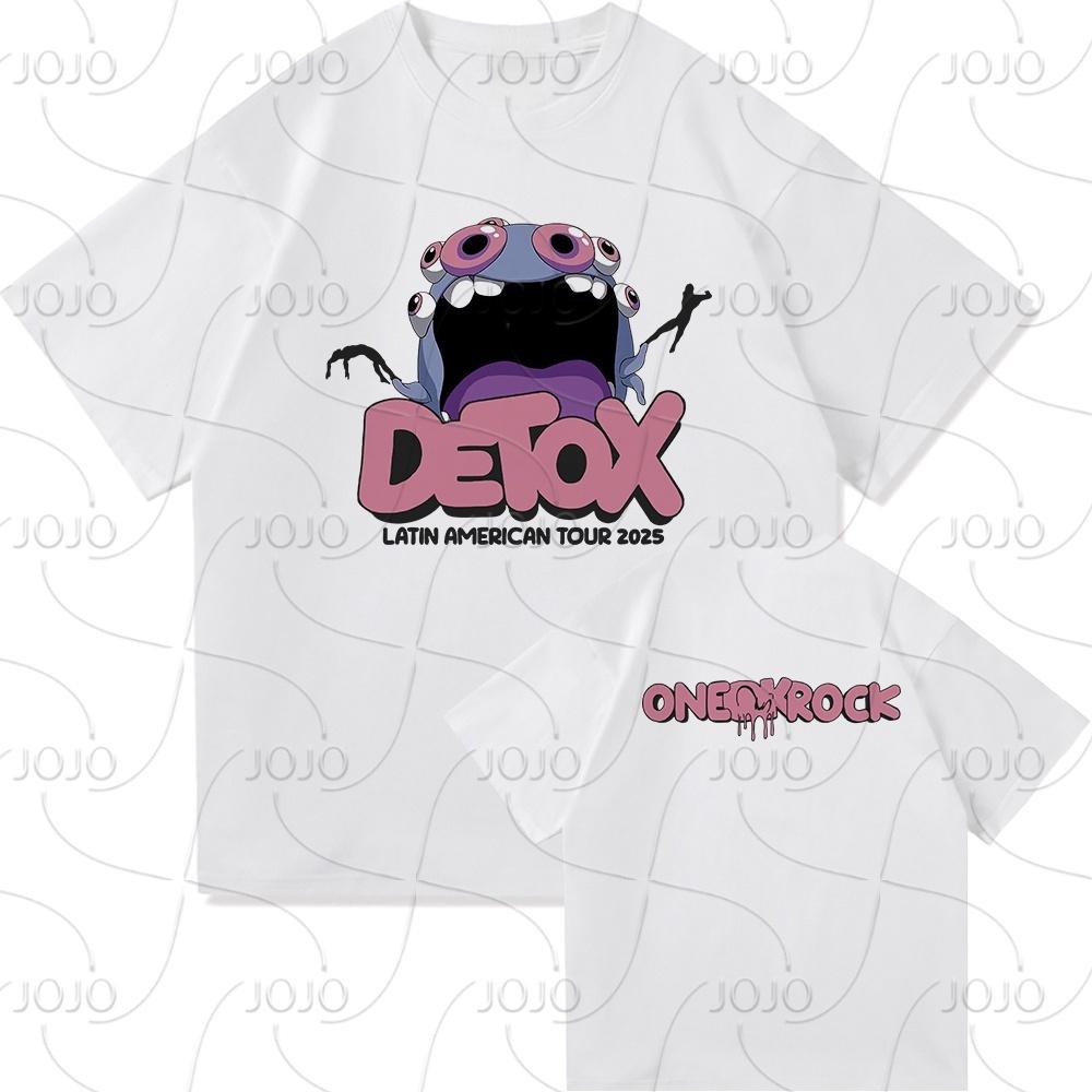 One Ok Rock DETOX Tour 2025 T-shirt Moda Odzież męska/damska Vintage Harajuku Szybkoschnąca odzież Punk T-shirty