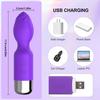 Mini AV Vibrator Female G Spot Vibration Vagina Anal Clitoris Stimulator Dildo Vibrator Adult Sex Toys for Women Masturbation