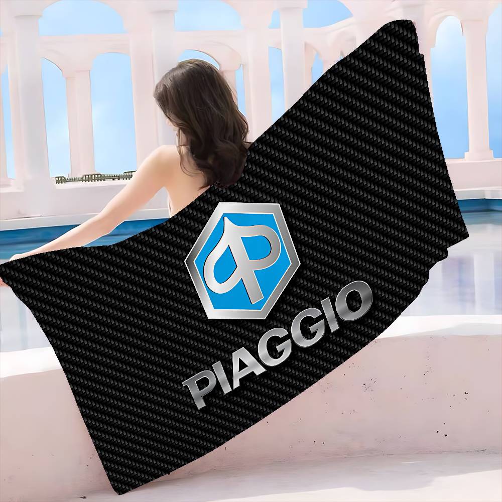 P-Piaggio Logo Bath Towel Microfiber Soft Water Absorbing Breathable For Girl Kids Decorative Cartoon Beach Towel