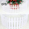 5/10/25 Pcs Christmas Fence White Picket Fence for Xmas Tree Easy Assembly Reusable Christmas Fence for Holiday Indoor Decoration