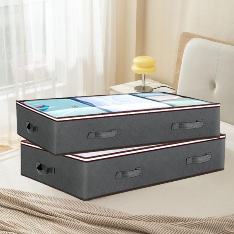 Foldable Under Bed Storage bag  with reinforced handles, suitable for quilts, blankets, pillows, and toys ,Clothing Storage Bags