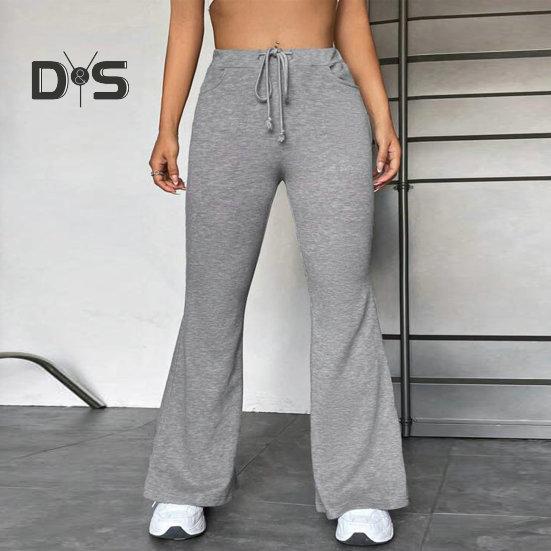 Dámske nohavice Tepláky Elastická šnúrka v páse Jednofarebné vrecká Strečové nohavice Šport Fitness Yoga Dlhé nohavice