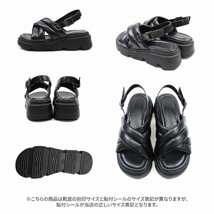 Platform Padded Back Strap Sports Sports M [Vivian] Women's Sandals, Sandals, Sandals, V37200SM, Ivory, (23.0-23.5)