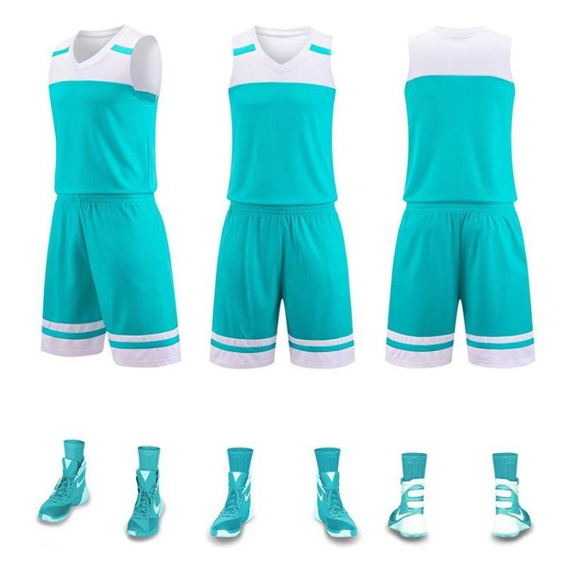 Tuta da Basket, Tuta Sportiva da Allenamento per Partite, Gilet, Maglia da Uomo Adulto Bambino, Traspirante Estiva da Donna