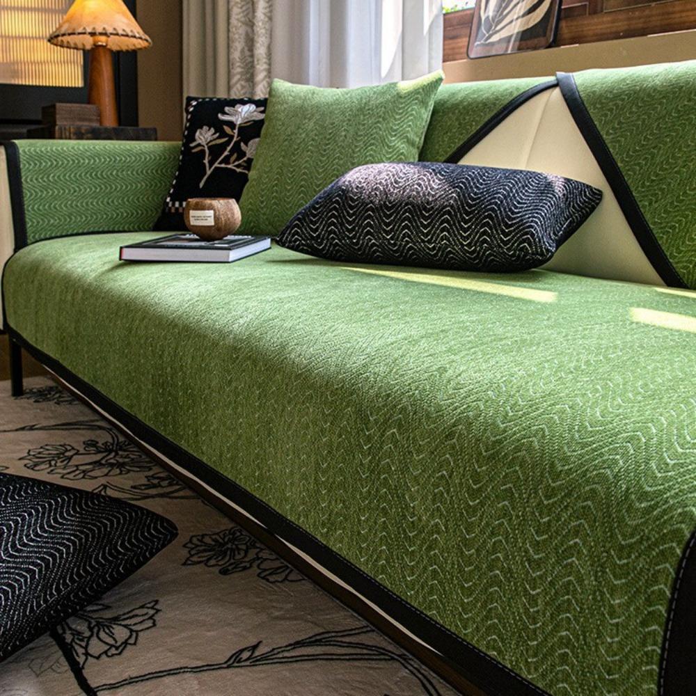 Chenier sofa cushion is universal in all seasons 2024 new light luxury high-end dust-proof and non-slip all-inclusive anti-cat scratch seat cushion 7070cm 1989₽