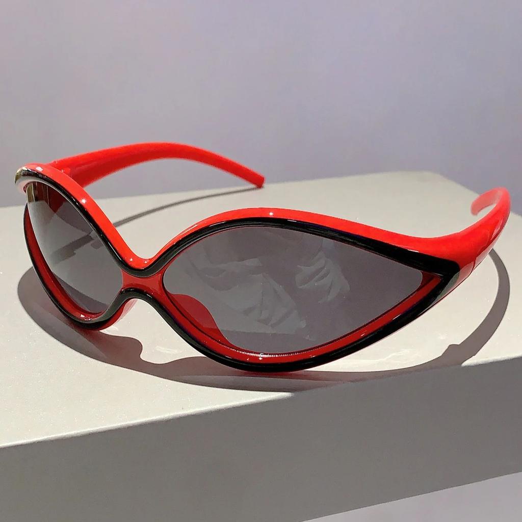 Y2k Cat Eye Sunglasses for Women Men Punk Fashion Stylish UV400 Eyewear Trendy Brand Designer Futuristic Outdoor Shades