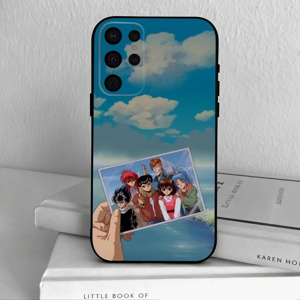 Anime Y-Yu Yu H-Hakusho-O Phone Case For Samsung S25,S24,S21,S22,S23,S30,Ultra,S20,Plus,Others Soft Black Cover
