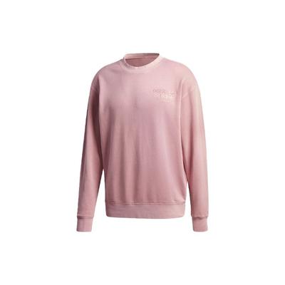 adidas Originals Kleeblatt-Logo Locker Rundhals Langarm Sweatshirt Herren Oberteile Rosa GL6163