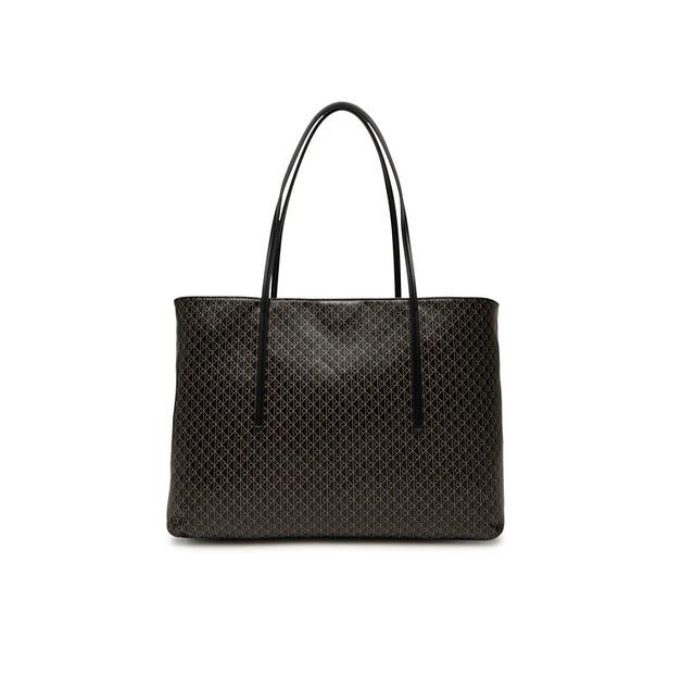 Handbag Calvin Klein Emblem Aop Tote W Pouch LV04F3266G Black