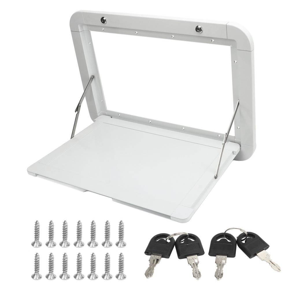 RV Folding Table Aluminium Alloy 20kg Maximum Load Bearing Side Mounted External Foldable Picnic Din