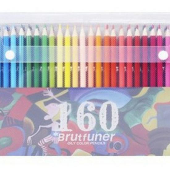 Brutfuner 180 Oil & Water-Soluble Colored Pencils Set for Drawing & Doodling - Ideal Gift