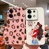 For Xiaomi Redmi Note 13 Pro Plus 5G Case Sweet Girls Cartoons Matte Silicone Coque For Redmi Note13 Pro+ 5G New Design Funda