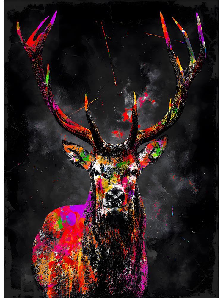 Abstract Graffiti Art Lion Tiger Giraffe Canvas Art Animals Posters and Prints Wall Art Decor Pictures For Living Room Cuadro