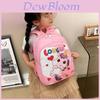 Cute Cartoon Unicorn Print Kids Backpack Large Capacity Breathable Nylon Schoolbag