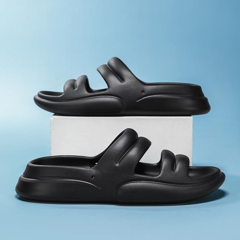 2025 New Men's Platform Slipper Platform Bathroom Slide Non-slip Lightweight Comfortable Indoor Outdoor Sandals Beach EVA Soft