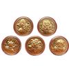 1Pcs 2027 Year Of The Sheep Commemorative Medal Imitation Gold Foil Unique Collectible For Festival Gifting Hobby Collection