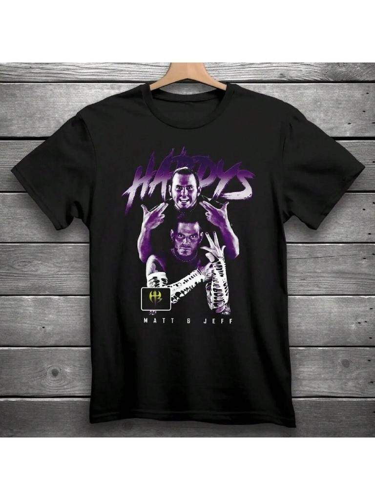 The Hardy Boyz Wrestling T-Shirt Black Matt &