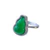Emerald Green Gourd Zirconia Open Ring - Trendy High-End Index Finger Jewelry