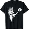 Funny Cat Soccer Ball Graphic  S-5XL Unisex T-Shirt
