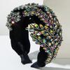 Moda, Tessitura di Stoffa di Lana, Cerchietto Lucido e Leggero di Lusso per Capelli, Elegante Accessorio per Capelli da Matrimonio