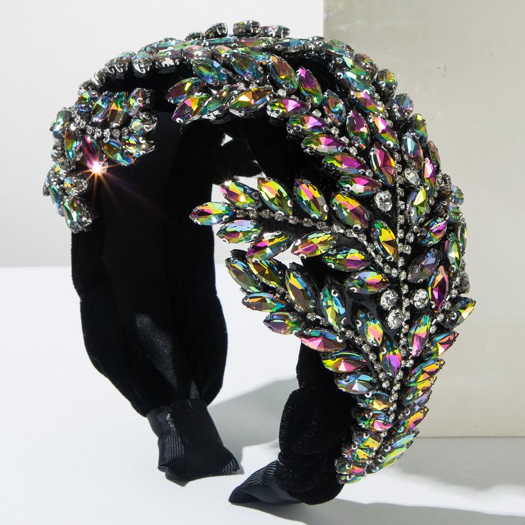 Moda, Tessitura di Stoffa di Lana, Cerchietto Lucido e Leggero di Lusso per Capelli, Elegante Accessorio per Capelli da Matrimonio