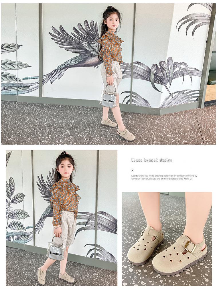 Children's 2025 Spring/Summer Crocs: Soft-Soled Sandals for Boys and Girls, Baby and Toddler Walking Shoes.