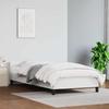 VidaXL Bed Frames with Headboard Slat Base Upholstered Bed Slat Frame Single Bed Adult Bedroom Interior White 347472