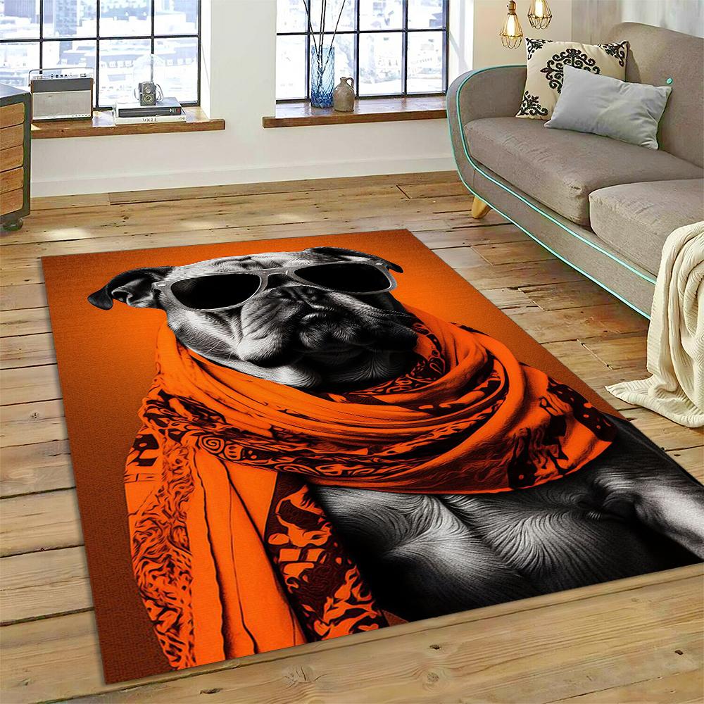 Cute Dog Cartoon Samoye,Chihuahua,Koki Pomeranian Husky Carpet Rug for Home Living Room Bedroom Sofa Doormat Decor,kid Non-slip