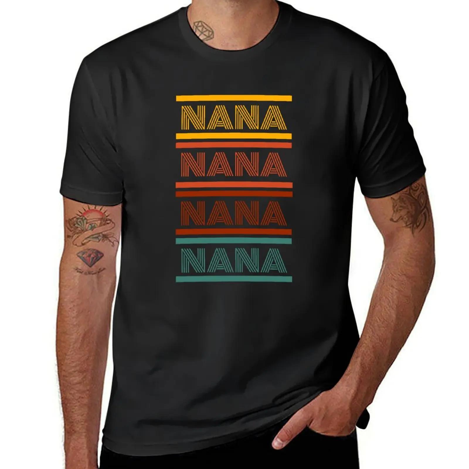 

Retro Nana Tshirt TShirt for a boy graphics aesthetic clothes t shirts for men 4XL