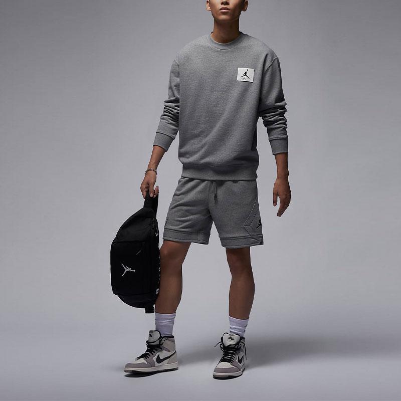 Jordan Essentials Solid Straight Casual Shorts Men Bottoms Carbon-Grey DQ7473-092