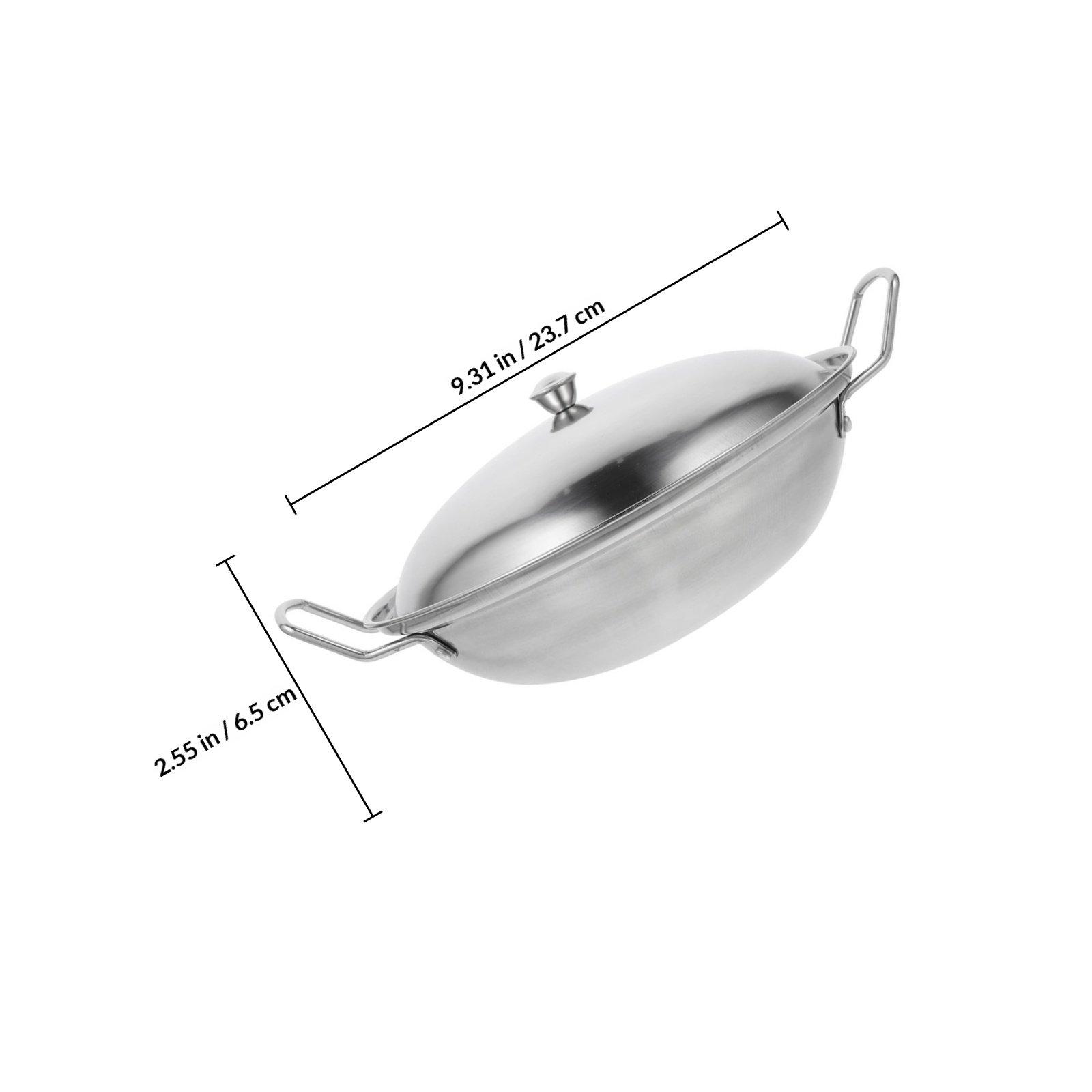 

1Set Household Hot Pot Stainless Steel Stockpot Smooth Surface Fast Heating Non-Stick Cookware for Home Kitchen Restaurant