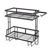 toilet rack, bathroom wall hanging non-punching storage rack, bathroom multi-functional water tank double-layer storage rack