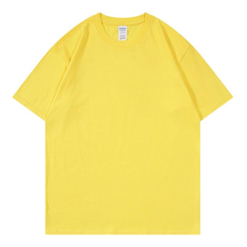 Short Sleeve Men's Cotton T-Shirt Summer Casual Men's Top Short Sleeve Summer Solid Color T