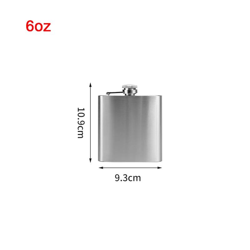 1-18Oz Stainless Steel Hip Flask Liquor Alcohol Whiskey Flask Cap Bottle Travel Liquid Container Accessory Portable Hip Flask