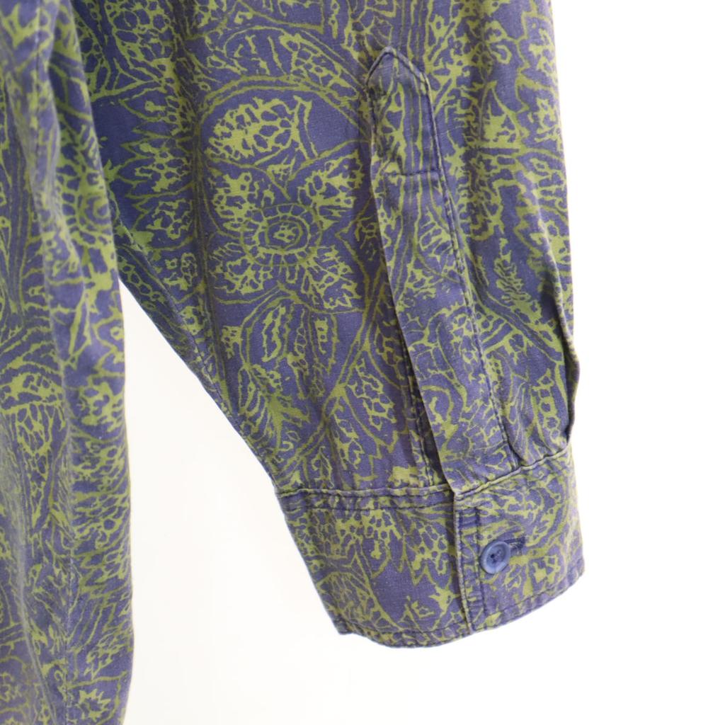 NUOVO 90s Old Paisley Pattern Long Sleeve Button Down Shirt XL Men's Used