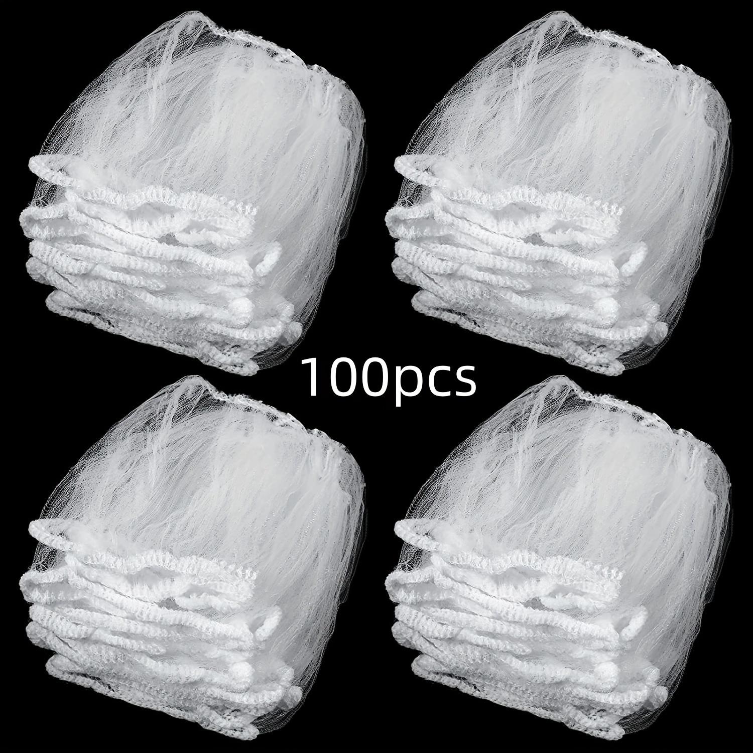 

100-Pack Fabric Kitchen Sink Strainers - Disposable Food Waste Catcher Bags, Easy Drain Cleaner, Essential Kitchen Cleaning