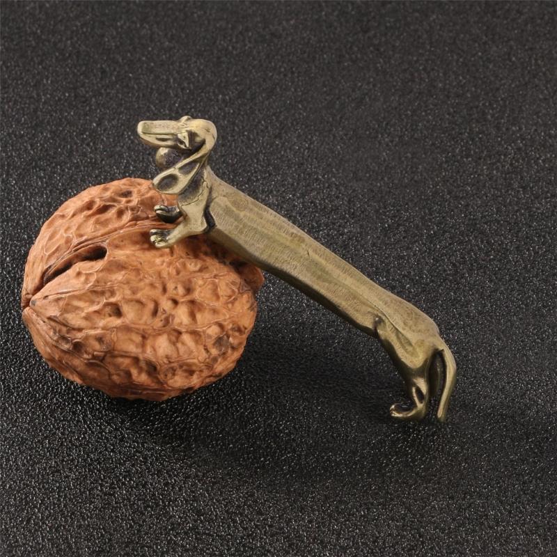 Corrosions Resistant Solid Brasses Dachshund Figurine Antique Finish Decoration Sculpture For Home Office Desktop Decors