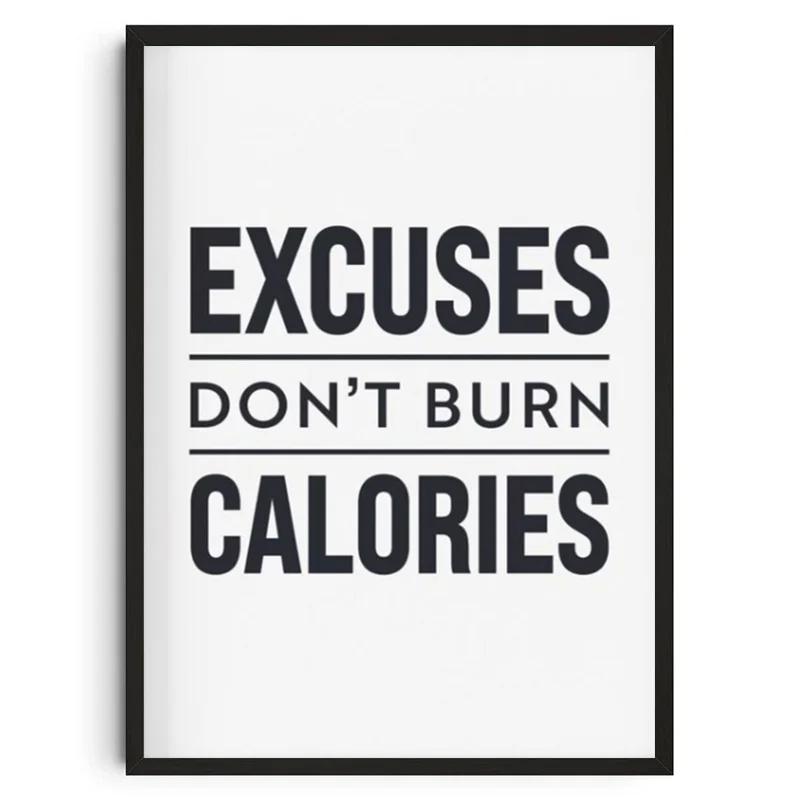 Gym Wall Art Poster Gym Inspirational Poster Home Gym Wall Decoration Gym Slogan Canvas Printing Decorative Painting Frameless