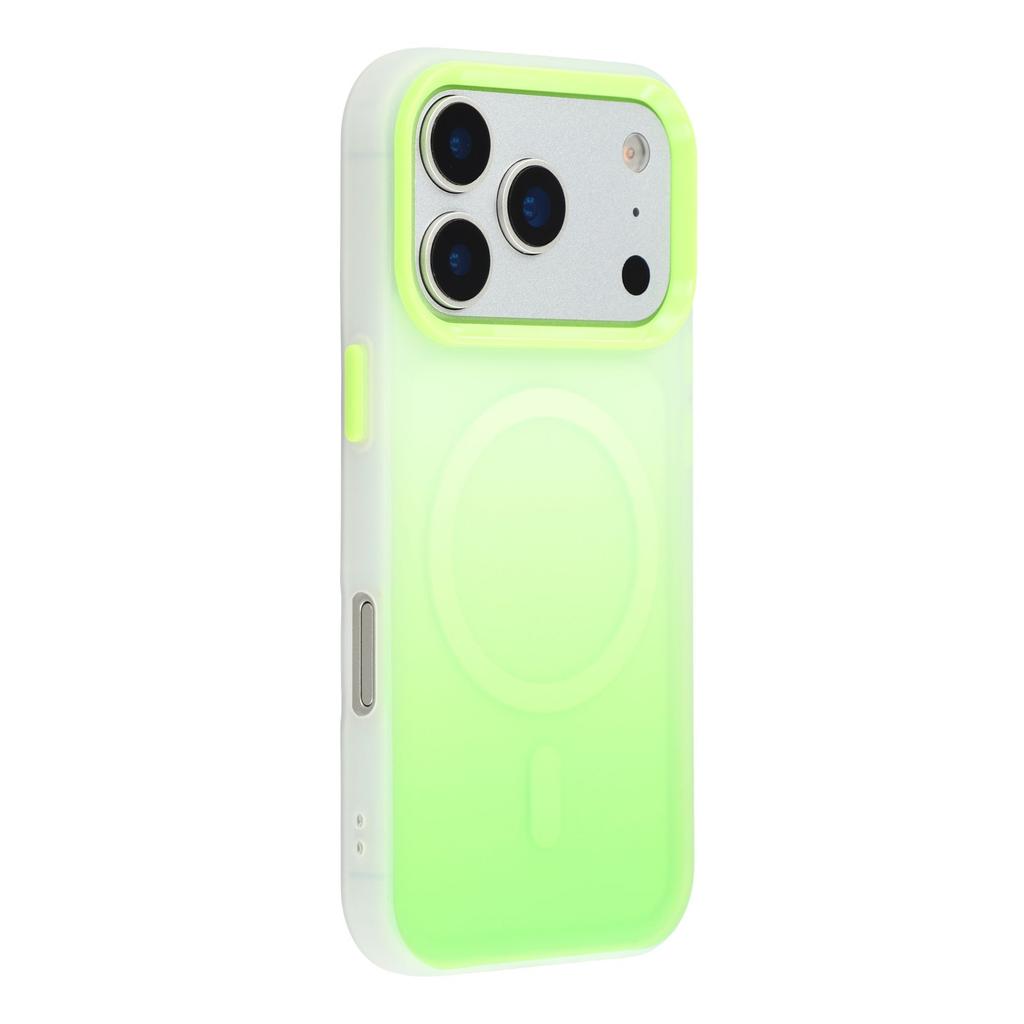 For iPhone 17 Pro Case Compatible with MagSafe Gradient Frosted Design PC + TPU Phone Cover