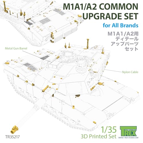 T-Rex Studio 1/35 Scale Modern American M1A1/A2 Abrams Main Battle Tank General-Purpose Upgrade Set, Plastic Model Parts TR35217