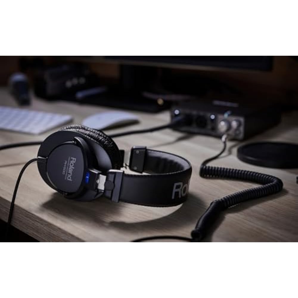Roland Roland Monitor Headphones RH-200 Cable Length 3.4 m Wired Headphones Monitoring/Mixing Bla...