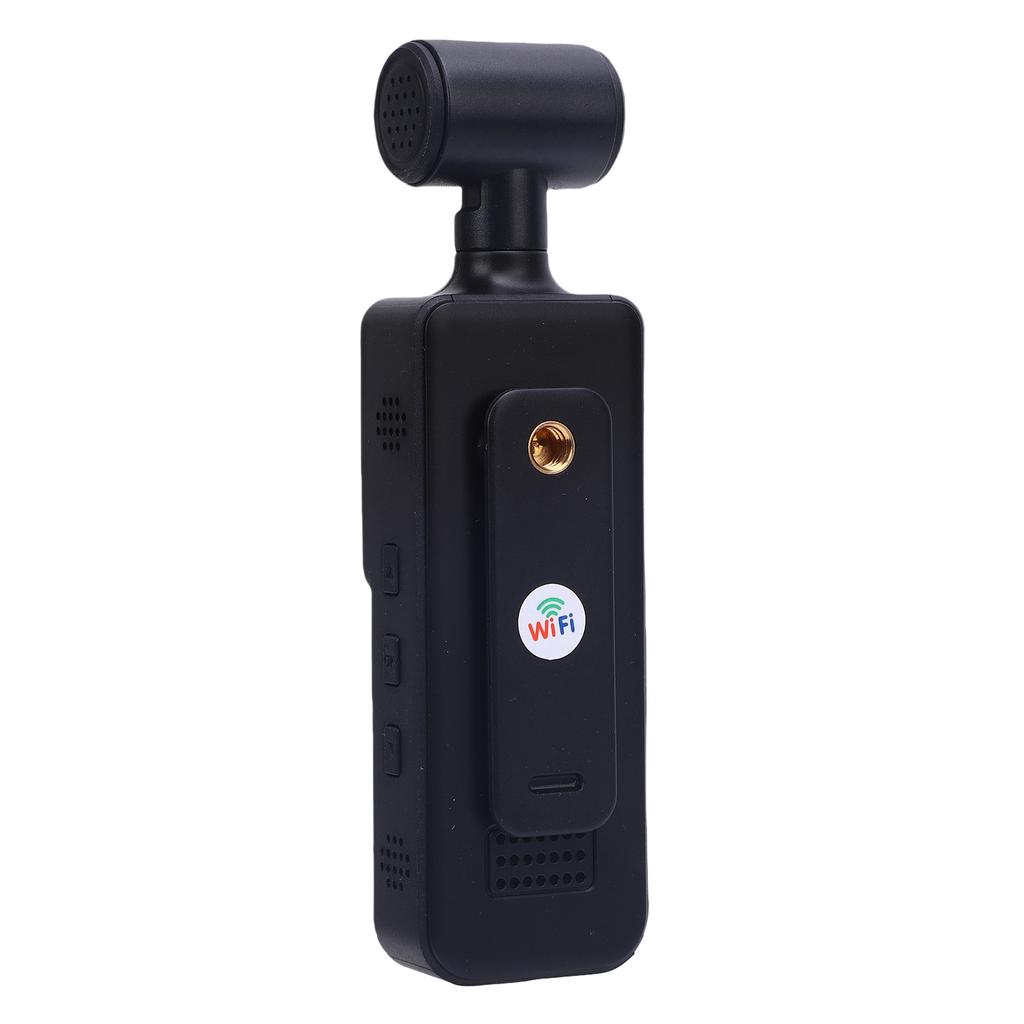 4K HD WiFi Action Camera 180 Degree Rotating Lens Handheld Camera with LED Light APP for Outdoor Sports Travel